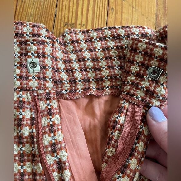 Vintage Children's Brick Red Houndstooth Trousers - Picture 6 of 11